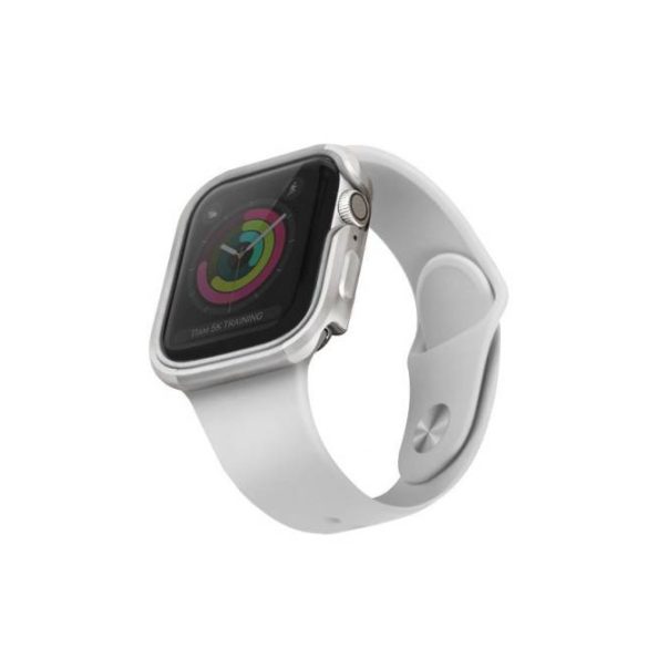 UNIQ Valencia tok Apple Watch 4/5/6/SE 44mm ezüst színű