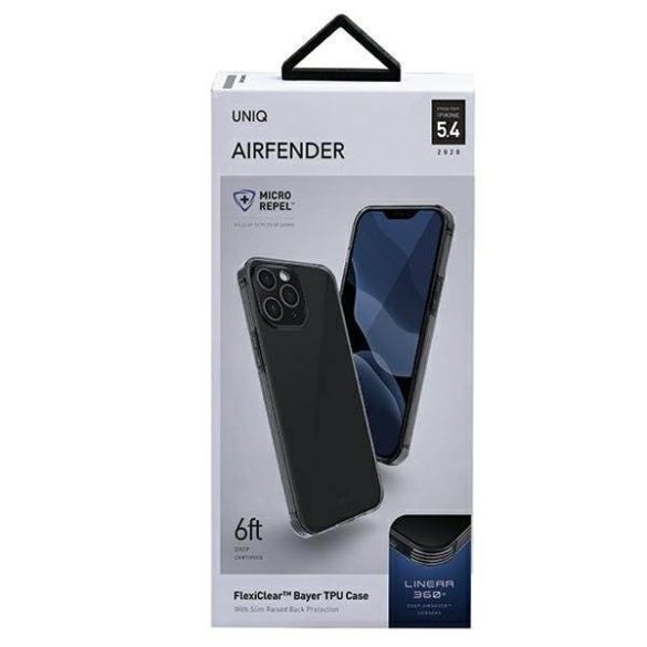 UNIQ Air Fender védőtok iPhone 12 mini szürke telefontok
