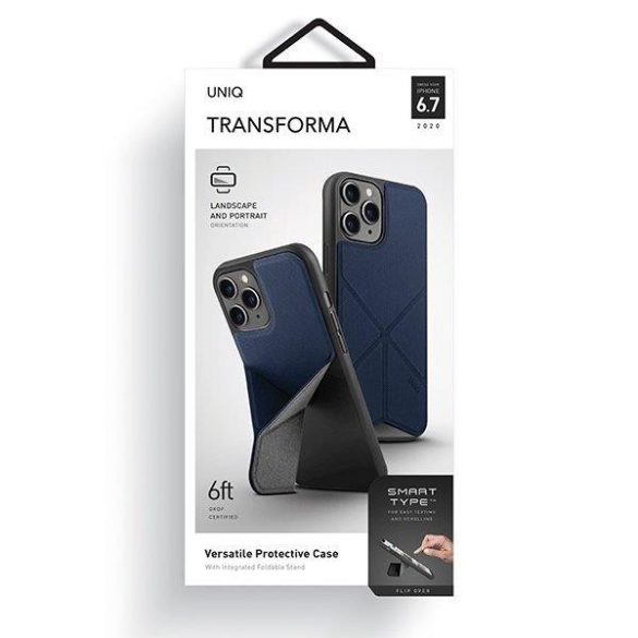 UNIQ transzformációs védőtok iPhone 12 Pro Max kék telefontok
