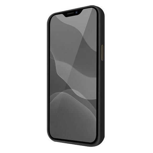 UNIQ Lino Hue védőtok iPhone 12 Pro Max fekete telefontok