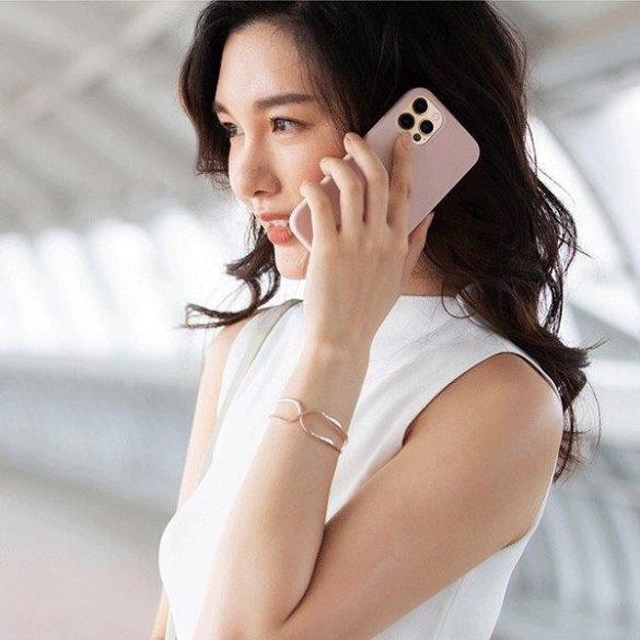 UNIQ Lino Hue védőtok iPhone 12 Pro Max pink telefontok