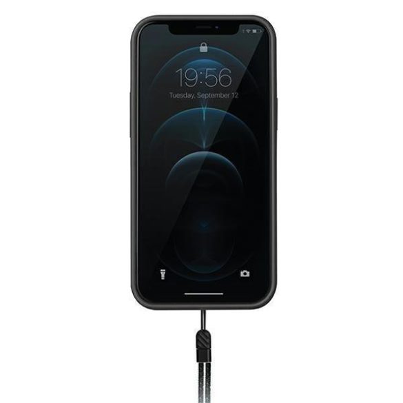 UNIQ Heldro antibakteriális tok iPhone 12 Pro Max fekete (Antimicrobial)