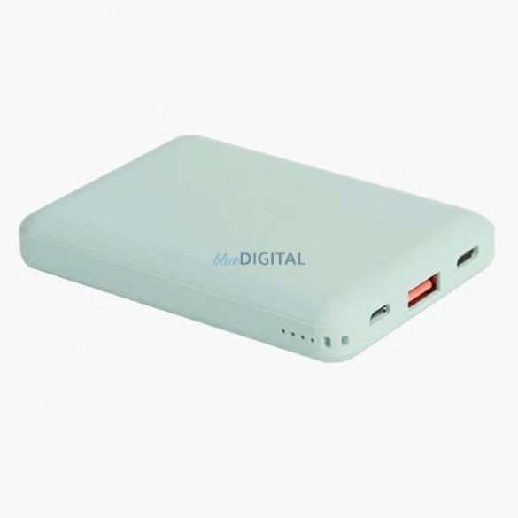 Uniq Powerbank Fuele mini 8000mAh USB-C 18W PD gyors töltés zöld/zöld