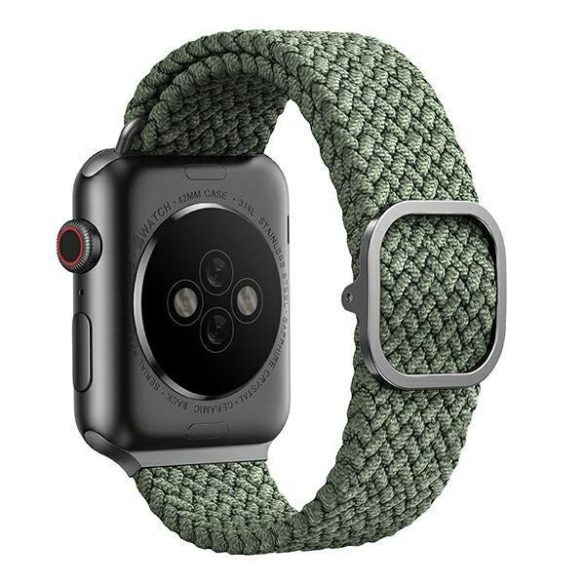UNIQ Aspen csereszíj Apple Watch 4/5/5/6/7/8/SE/SE2 40/38/41mm Series zöld