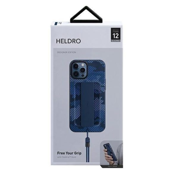 Uniq tok Heldro iPhone 12 / iPhone 12 Pro 6,1 "kék Antimikrobial