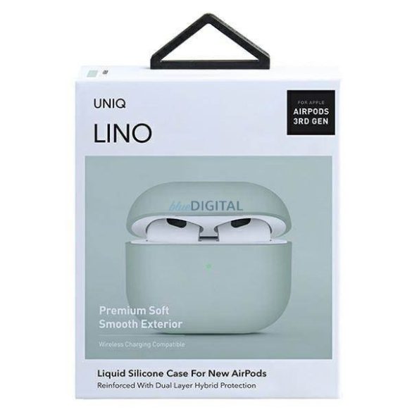 Uniq tok Lino Airpods 3. gen. Silicone zöld / Mint zöld