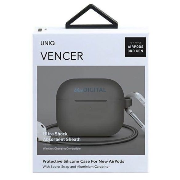 Uniq tok Vencer Airpods 3. gen. Silicone bézs / sötét homok