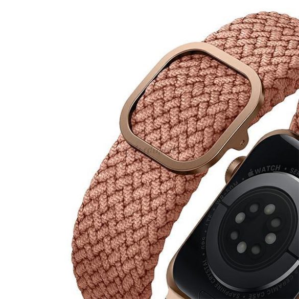 UNIQ Aspen csereszíj Apple Watch 4/5/6/7/8/SE/SE2 44/42/45mm rózsaszín