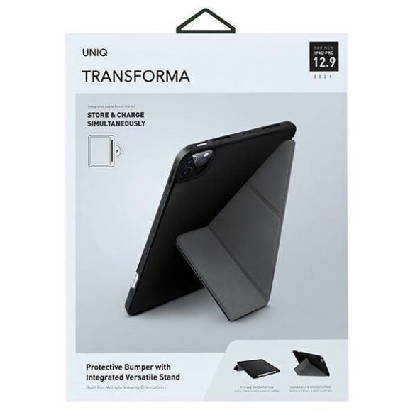 Uniq tok Transforma iPad Pro 12.9 "(2021) antimikrobiális fekete