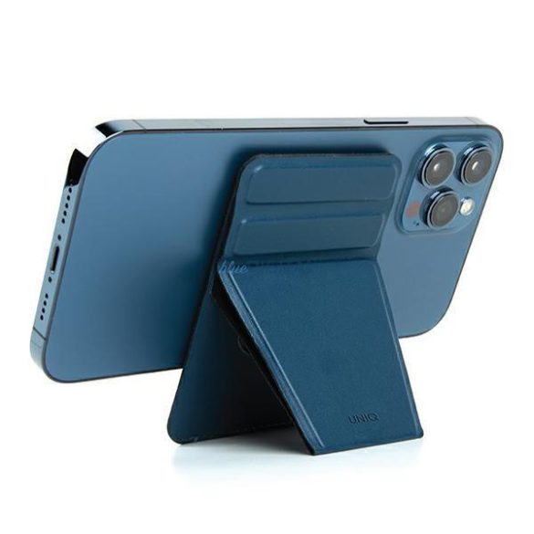 Uniq Lyft mágneses telefonállvány felpattintható állvány és kártyatartó kék/kék