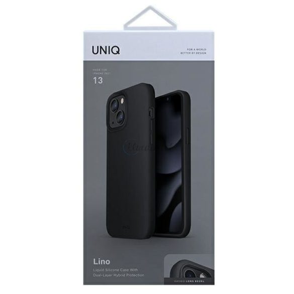 UniQ tok Lino iPhone 13 6.1 "fekete / tinta fekete