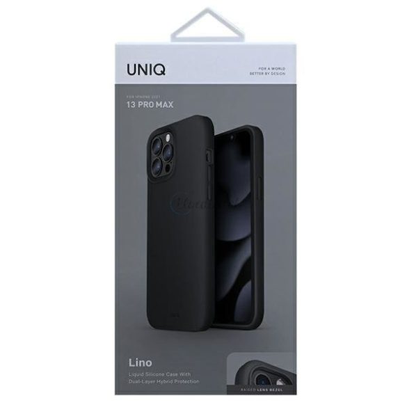 Uniq tok Lino iPhone 13 Pro max 6.7 "fekete / tinta fekete