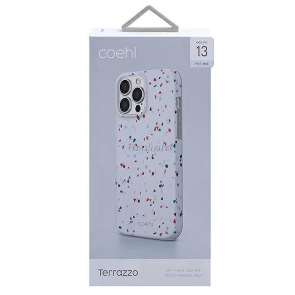 UniQ tok Coehl Terrazzo iPhone 13 Pro Max 6.7 "Fehér / Természetes Fehér