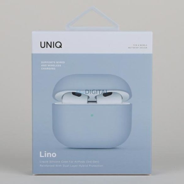 Uniq Case Lino AirPods 3 gen szilikon kék tok