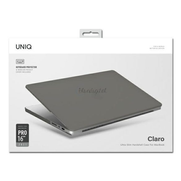 Uniq Claro MacBook Pro 16 "(2021) átlátszó szürke matt védőborítás