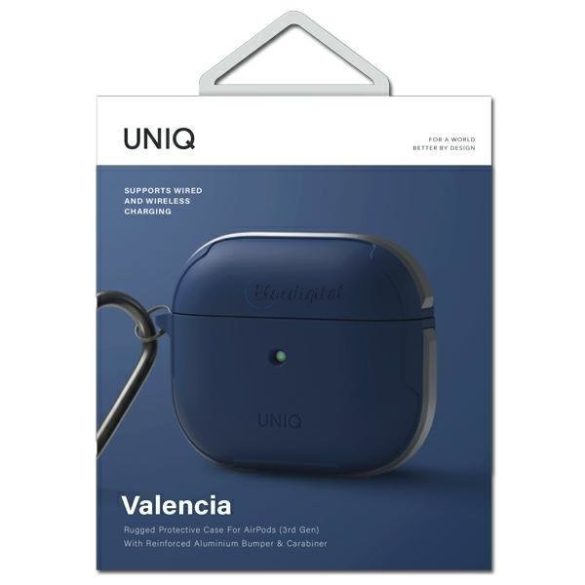 UNIQ tok Valencia Airpods 3 kék / kék antimikrobiális