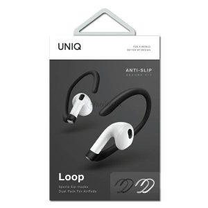 Uniq Loop sport Ear Hooks airpods fehér-fekete / fehér-fekete kettős csomag