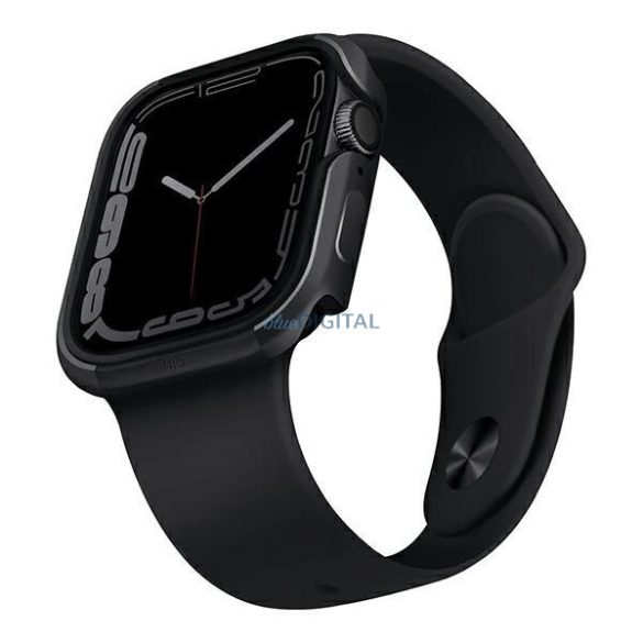 UNIQ etui Valencia Apple Watch Series 4/5/6/7/8/8/SE 45/44mm grafit színű tok
