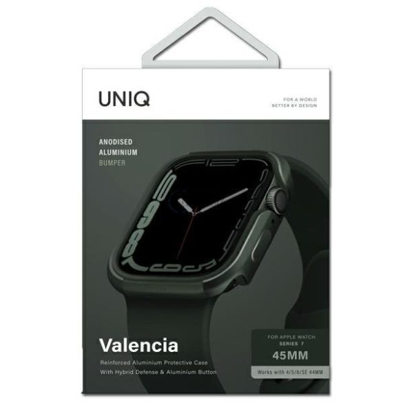 UNIQ Valencia tok Apple Watch 4/5/6/7/8/SE 45/44mm zöld