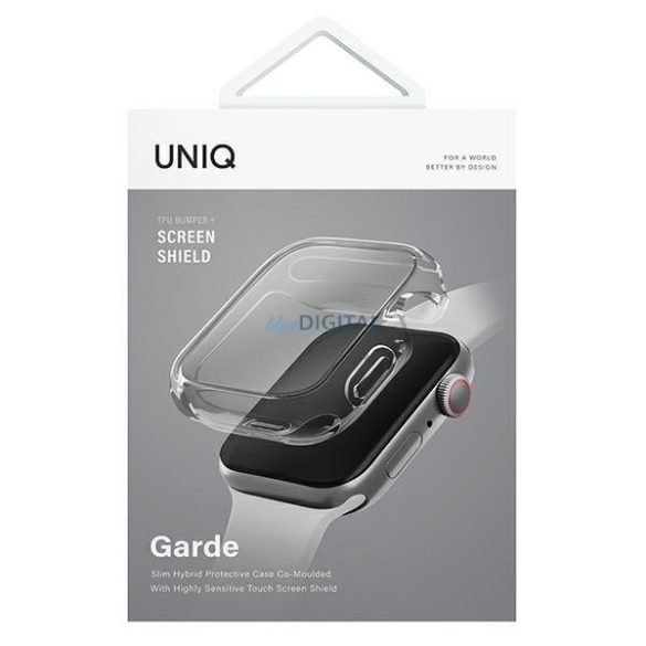 UNIQ Garde tok Apple Watch 7/8 45mm - átlátszó