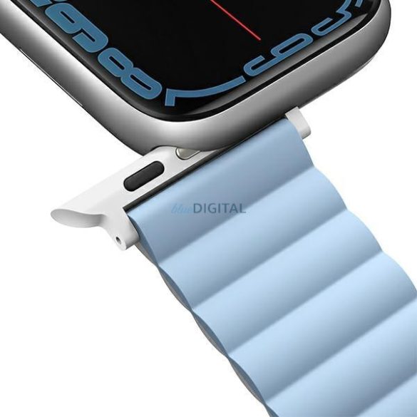 UNIQ Revix csereszíj Apple Watch 1/2/3/3/4/5/6/7/8/9/SE/SE2/Ultra 42/44/45/49mm fehér-kék