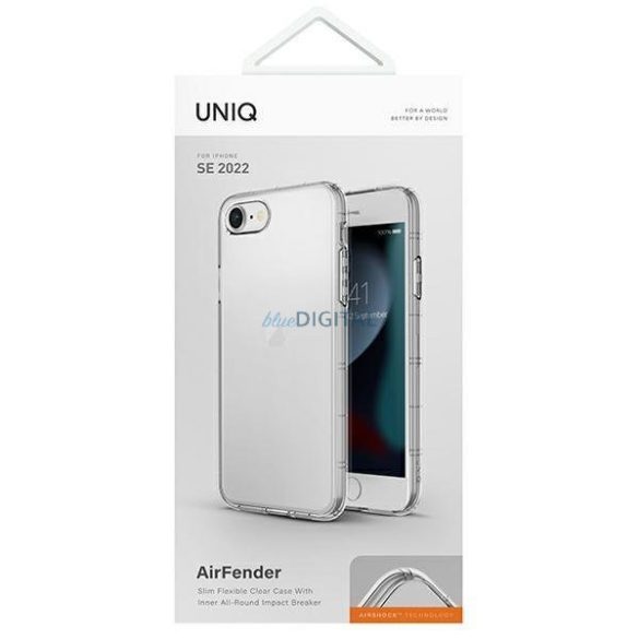 UNIQ etui Air Fender iPhone SE 2022 / SE 2020 /7/8 przezroczysty/átlátszó