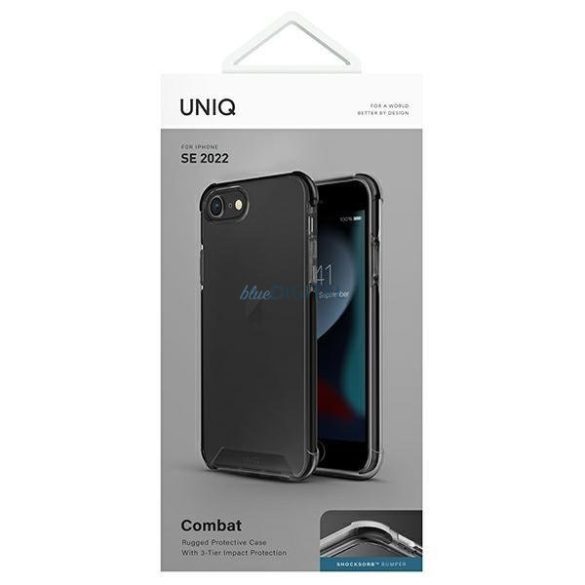 UNIQ etui Combat iPhone SE 2022 / SE 2020 /7/8 czarny/karbon fekete