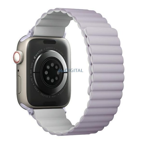 UNIQ Revix Apple Watch 4/5/6/7/8/SE/SE2 38/40/41mm Megfordítható mágneses - lila-fehér