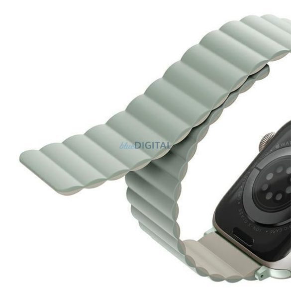 UNIQ pasek Revix Apple Watch Series 4/5/6/7/8/SE/SE2/Ultra 42/44/45mm. Megfordítható mágneses bézs