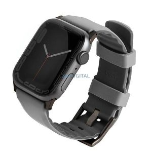 UNIQ Linus csereszíj Apple Watch 4/5/6/7/8/SE/SE2 38/40/41mm Airosoft szilikon - kréta szürke