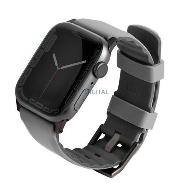 UNIQ pasek Linus Apple Watch Series 4/5/6/7/8/SE/SE2 38/40/41mm. Airosoft szilikon kréta szürke