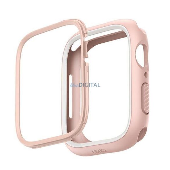 UNIQ Moduo tok Apple Watch 4/5/6/7/8/9/SE/SE2 44/45mm rózsaszín-fehér