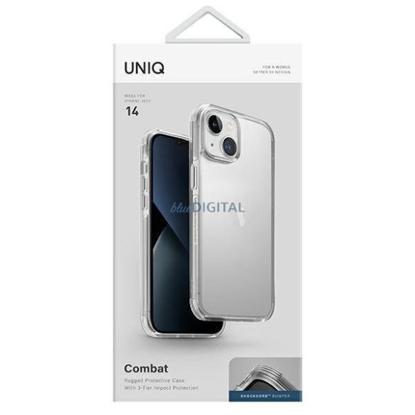UNIQ etui Combat iPhone 14 6,1" átlátszó/kristály UNIQ etui Combat iPhone 14 6,1" átlátszó/kristály