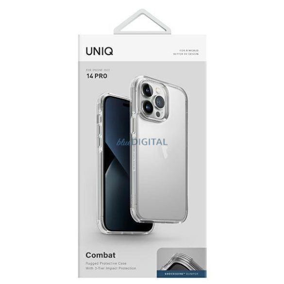 UNIQ etui Combat iPhone 14 Pro 6,1" átlátszó/kristályos