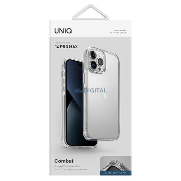 UNIQ etui Combat iPhone 14 Pro Max 6,7" átlátszó/kristályos
