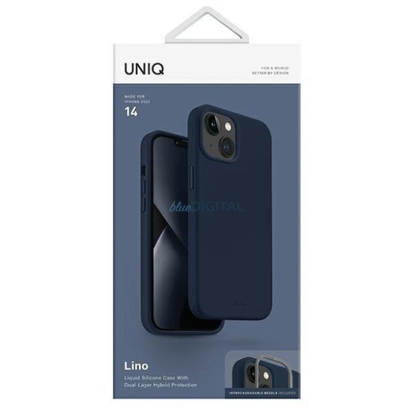 Uniq Case Lino iPhone 14 6.1" kék tok