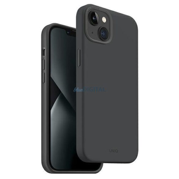 Uniq Case Lino Hue iPhone 14 6.1" Magclick Charging carbon szürke tok