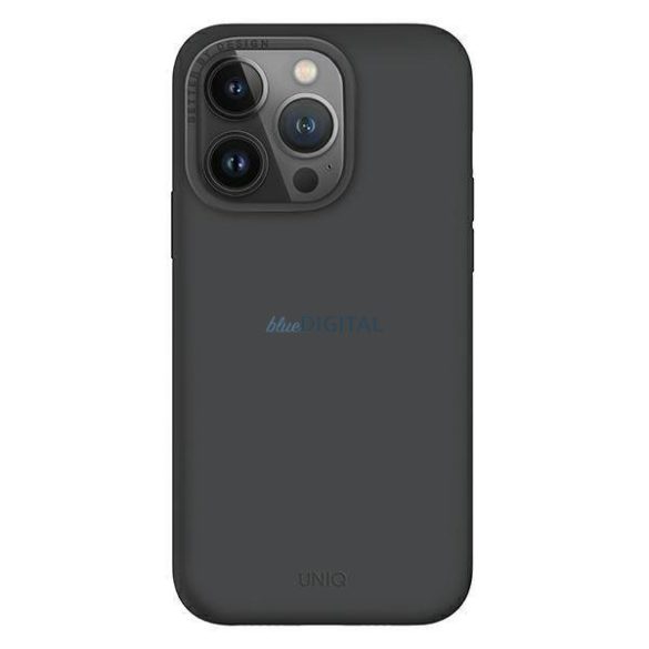 Uniq Case Lino Hue iPhone 14 Pro 6.1" Magclick Charging carbon szürke tok