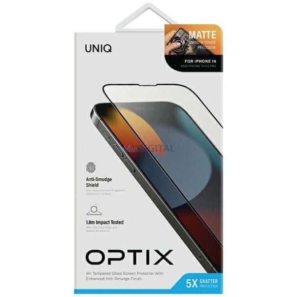 UNIQ Optix Matte edzett üveg iPhone 14 / iPhone 13 / iPhone 13 Pro