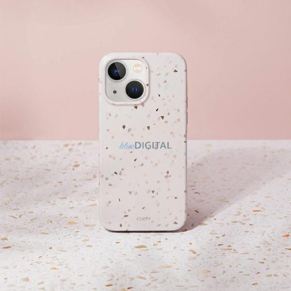 Uniq tok Coehl Terrazzo iPhone 14 Plus 6.7 "homok / homokkő" tok