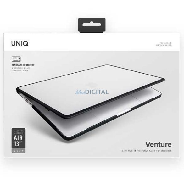 Uniq Case Venture MacBook Air 13" (2018-2022) fekete tok