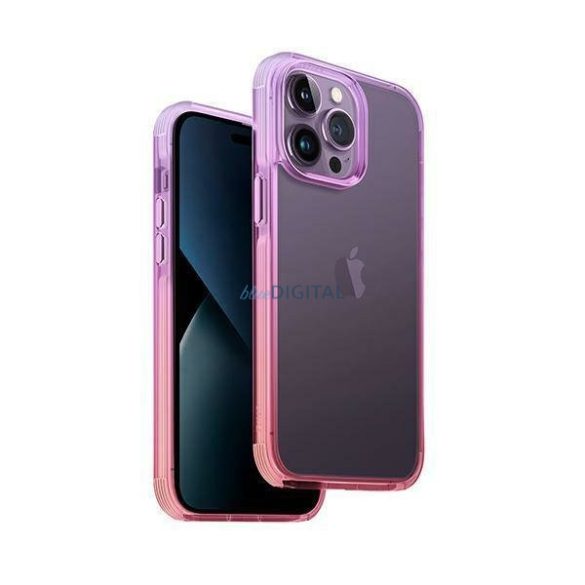 Uniq Combat Duo tok iPhone 14 Pro Max 6.7" lila-rózsaszín/lila levendula-rózsaszín tok