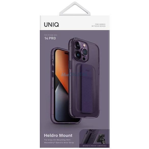 Uniq Case Heldro Mount iPhone 14 Pro 6.1" lila tok