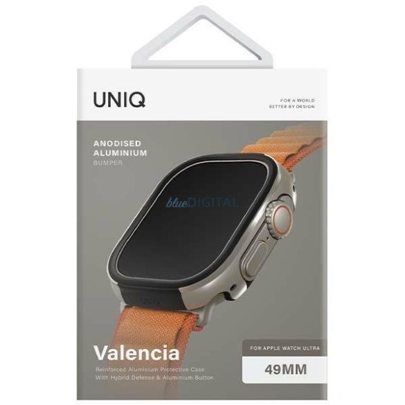 Uniq Valencia Apple Watch Ultra 49mm-es ezüst tok
