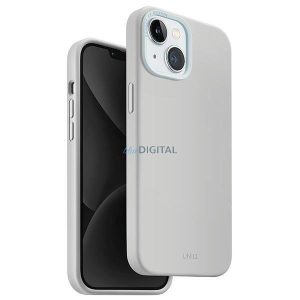 Uniq Lino Hue iPhone 15 tok 6.1" Magclick Charging világosszürke