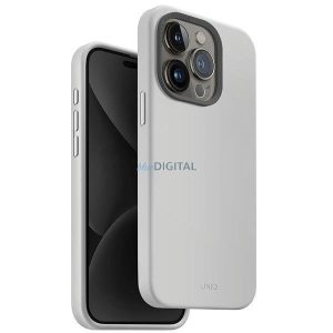 Uniq Lino Hue iPhone 15 Pro 6.1" tok Magclick Charging világosszürke