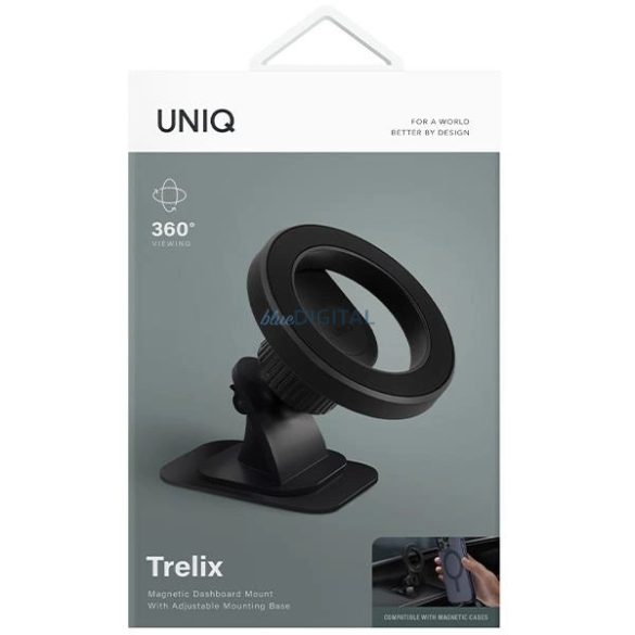 Uniq Trelix mágneses szelfibot autó műszerfalra éjfekete