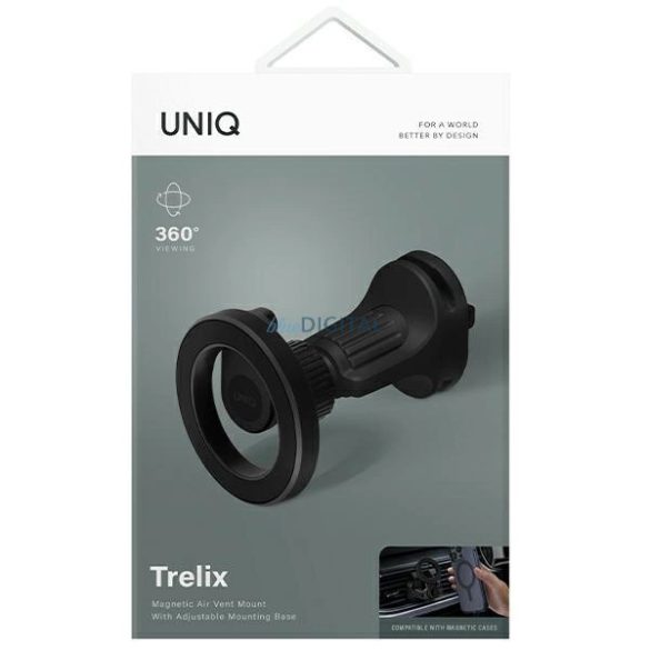 Uniq mágneses Sam Trelix Car Air Vent Mount fekete/éjfekete