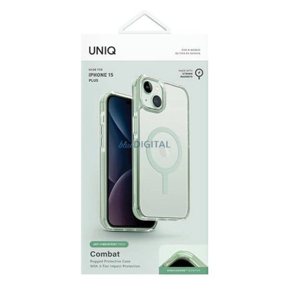Uniq Combat Magclick tok iPhone 15 Plus / 14 Plus - menta