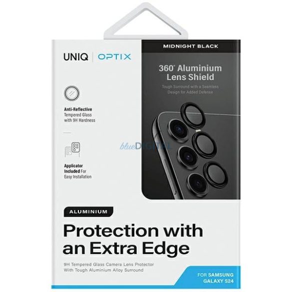 UNIQ Optix Aluminium Camera Lens Protector kamera lencse védő fólia Samsung Galaxy S24